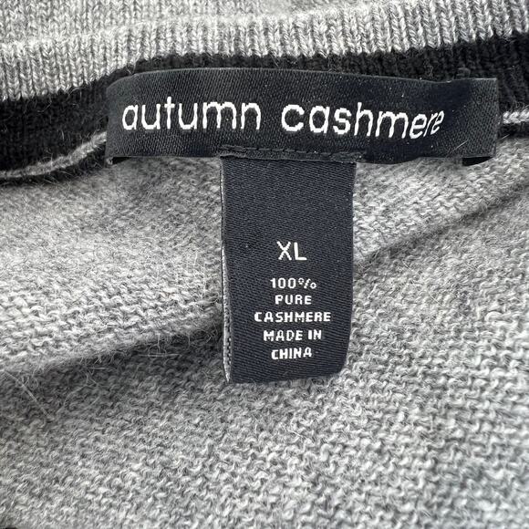 Autumn Cashmere Gray Crewneck Sweater Pullover Long Sleeves - Picture 3 of 5